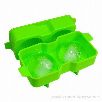 Sphere Ice Ball Maker, Classic Green Silicone